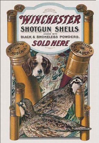 Metallikyltti WIN - dog & quail