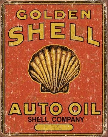 Metallikyltti SHELL - Auto Oil