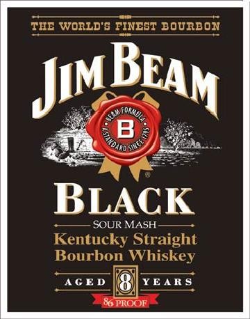 Μεταλλική πινακίδα JIM BEAM - Black Label