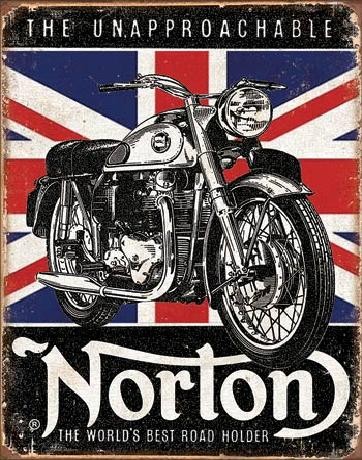 Μεταλλική πινακίδα NORTON - Best Roadholder