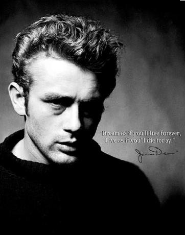 Metallikyltti JAMES DEAN - Live Forever