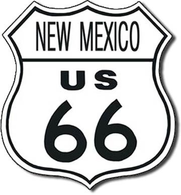 Μεταλλική πινακίδα US 66 - new mexico