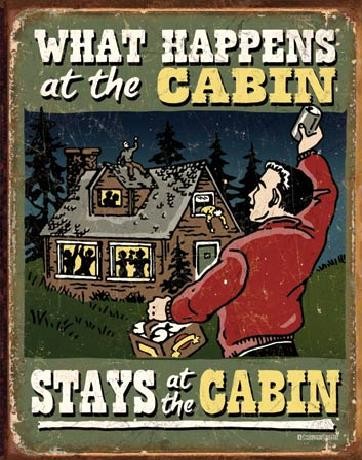 Metallikyltti CABIN - What Happens