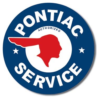 Μεταλλική πινακίδα PONTIAC SERVICE