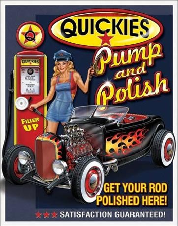 Metallikyltti QUICKIES - Pump & Polish