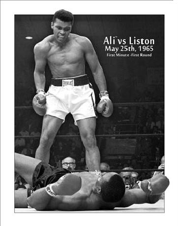 Metallikyltti MUHAMMAD ALI - Ali vs Liston