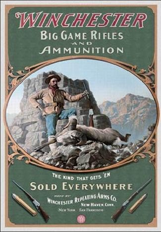 Metallikyltti WINCHESTER - Hunter
