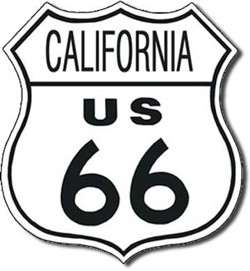 Μεταλλική πινακίδα ROUTE 66 - california