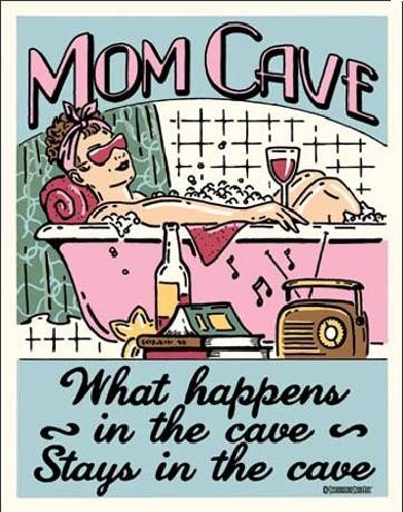 Μεταλλική πινακίδα MOM CAVE - Sanctuary