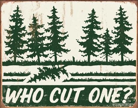 Μεταλλική πινακίδα SCHONBERG - Who Cut One?