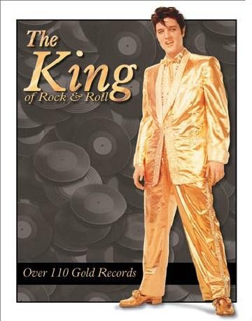 Μεταλλική πινακίδα ELVIS PRESLEY- Gold Lame' Suit