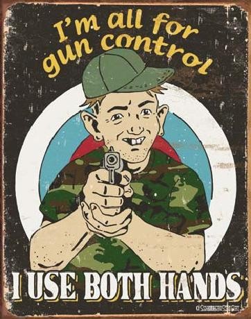 Μεταλλική πινακίδα SCHONBERG - Gun Control