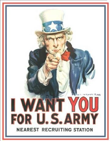 Μεταλλική πινακίδα UNCLE SAM - i want you