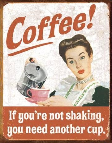 Metal sign EPHEMERA - Coffee Shaking