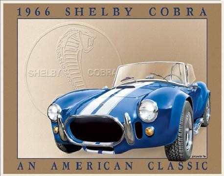 Metallikyltti SHELBY COBRA