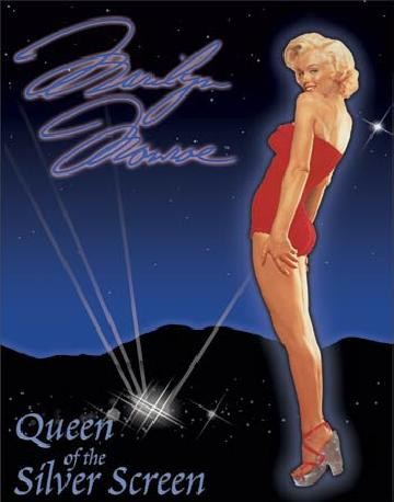 Μεταλλική πινακίδα MARILYN MONROE - Queen of Screen