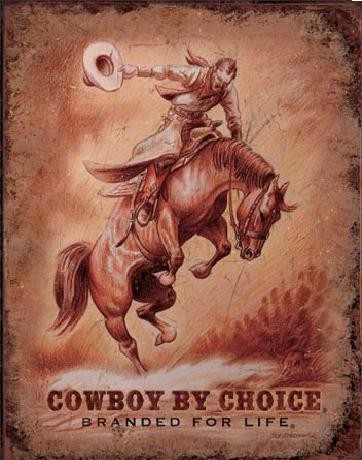 Μεταλλική πινακίδα CBC - SADDLE BRONC - Saddle Bronc