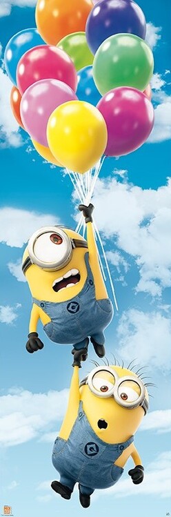 Poster Minions - Balloons
