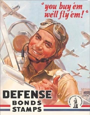 Μεταλλική πινακίδα DEFENSE BOND STAMPS - flayem