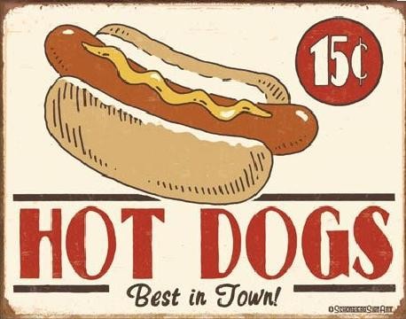 Μεταλλική πινακίδα SCHOENBERG - hot dog