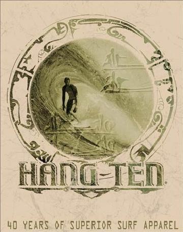 Μεταλλική πινακίδα HANG TEN - good fortune