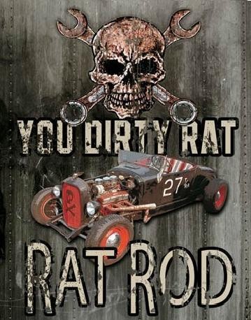 Metallikyltti LEGENDS - dirty rat
