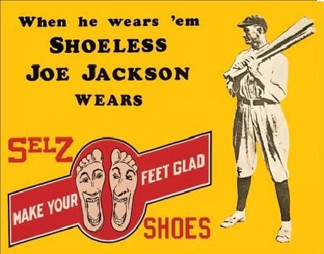 Μεταλλική πινακίδα SHOELESS JOE JACKSON SHOES