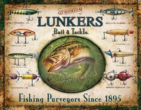 Μεταλλική πινακίδα LUNKER'S LURES