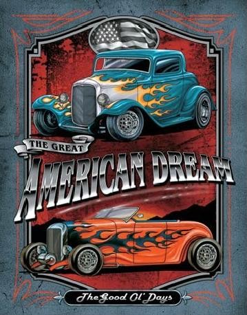 Μεταλλική πινακίδα LEGENDS - american dream