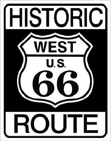 Μεταλλική πινακίδα HISTORIC ROUTE 66