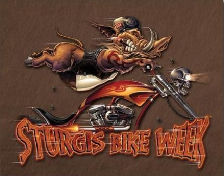 Μεταλλική πινακίδα STURGIS - modern boar