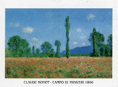 Εκτύπωση τέχνης Poppy Field in Giverny, 1890