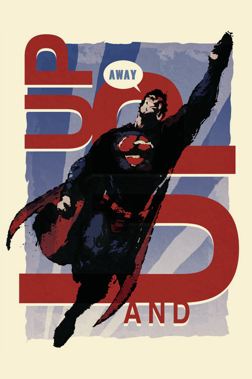 Плакат Superman Core - Up and Away