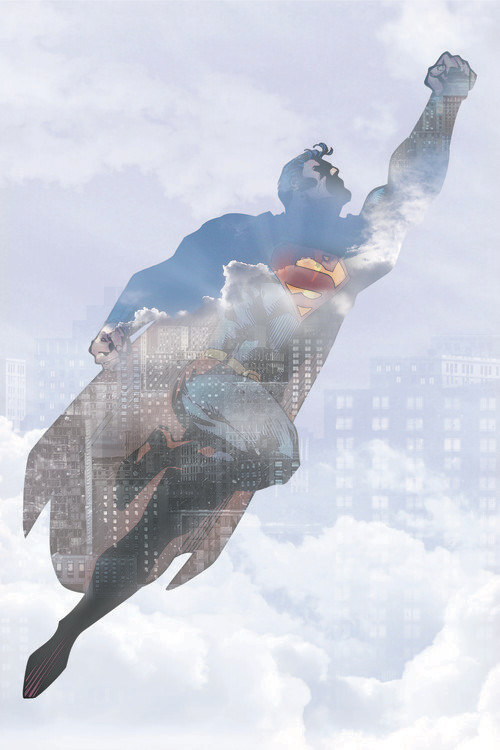 Seinätarra Superman Core - Fly High