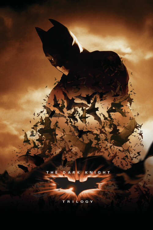 Плакат The Dark Knight Trilogy - Bats