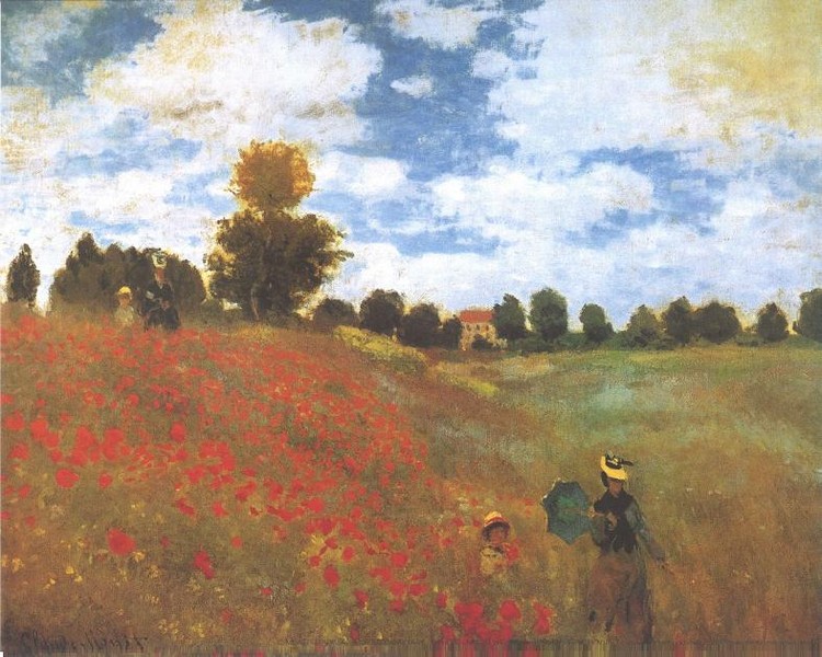 Poppies, Poppy Field, 1873 Картина