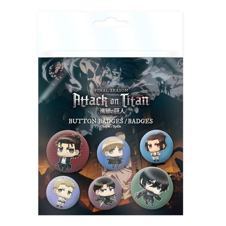 Σετ κονκάρδες Attack on Titan