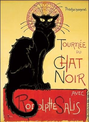 Tournée de Chat Noir - Black Cat Картина
