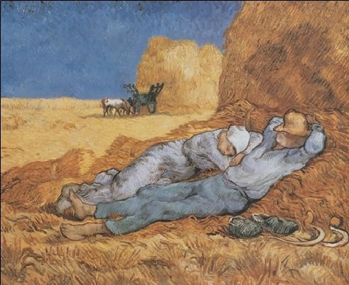 Art Print Noon: Rest from Work, 1890