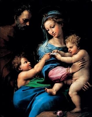 Art Print Raphael Sanzio - Madonna of the Rose - Madonna della