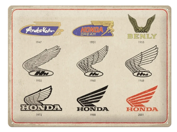 Metallikyltti Honda Logo Evolution