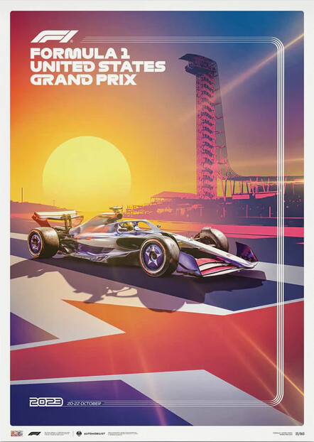 Εκτύπωση τέχνης Formula 1 - United States Grand Prix 2023