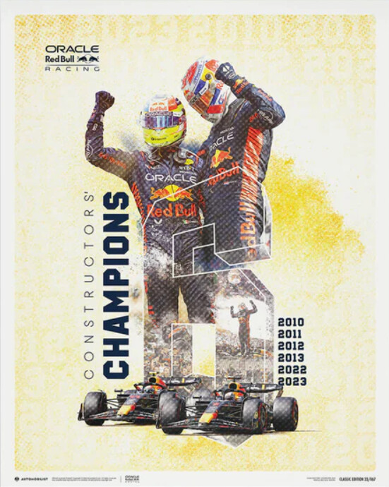 Εκτύπωση τέχνης Oracle Red Bull Racing - F1® World Constructors' Champions - 2023