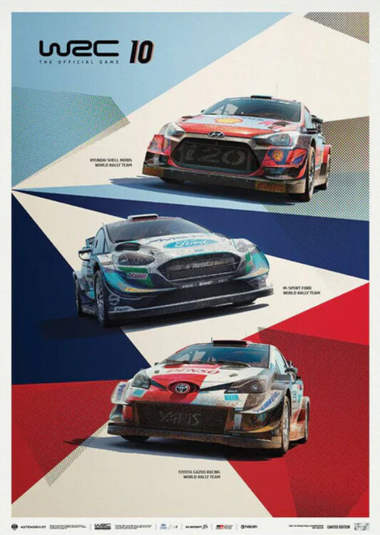 Художествен печат WRC 10 - The official game cover