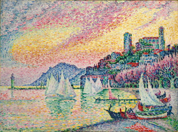 Плакат Old Port of Cannes; Vieux port de Cannes, 1918
