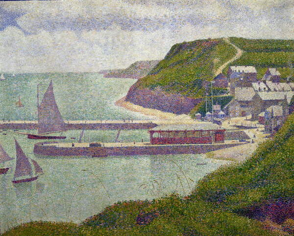 Плакат Harbour at Port-en-Bessin at High Tide, 1888