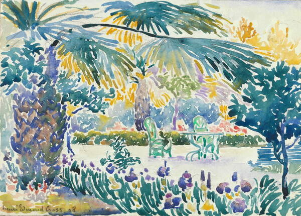 Плакат Garden of the Painter at Saint Clair, 1908