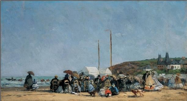 The Beach at Trouville Картина