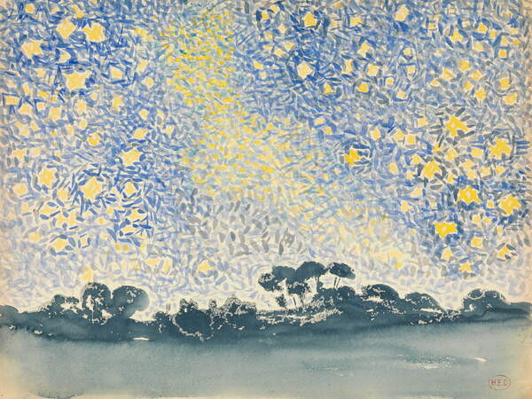 Плакат Landscape with Stars, c.1905-08