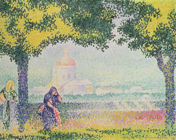 Плакат View of the Church of Santa Maria degli Angeli, near Assisi, 1909